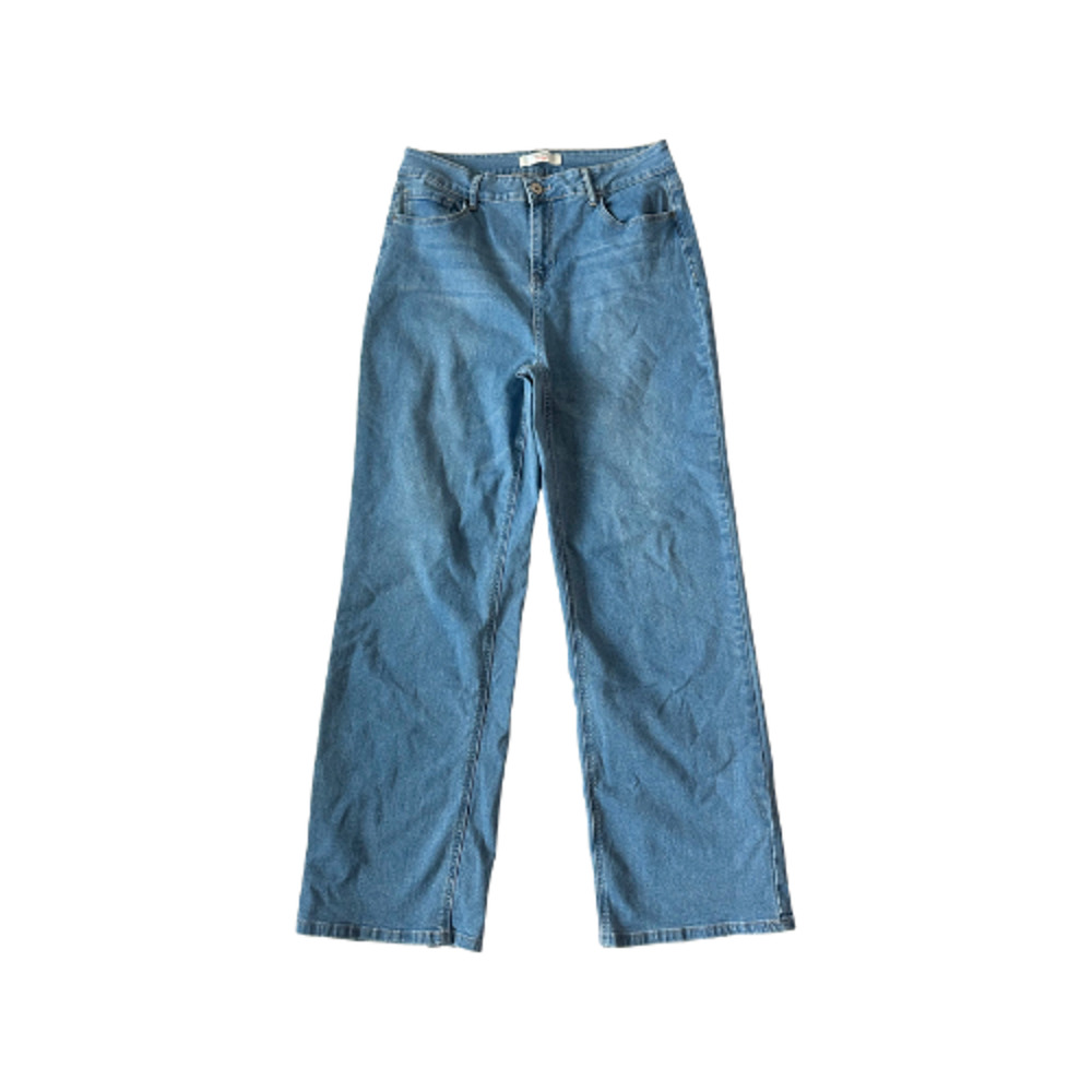 California Vintage Jeans Junior’s Size 13/31 Wide-Leg High-Rise Stretch Denim